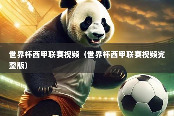 世界杯西甲联赛视频（世界杯西甲联赛视频完整版）