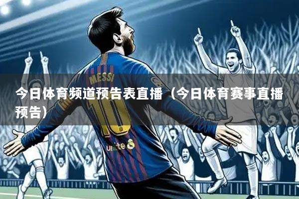 今日体育频道预告表直播（今日体育赛事直播预告）