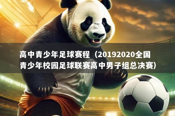 高中青少年足球赛程(20192020全国青少年校园足球联赛高中男子组总决赛)